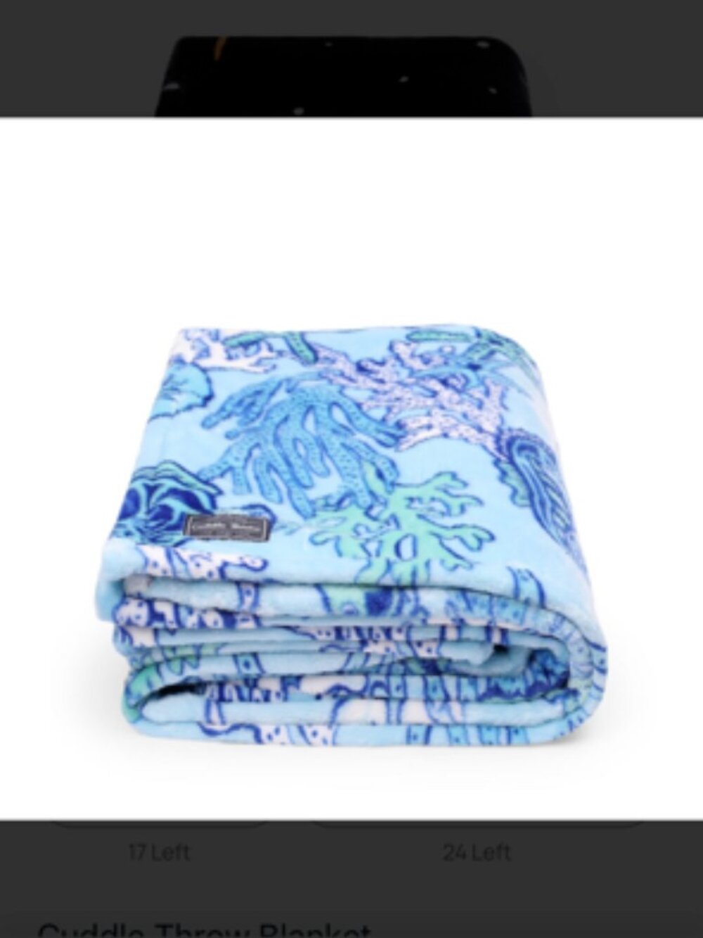 LUG - ** RARE ** Cuddle Throw in Sealife Blue
